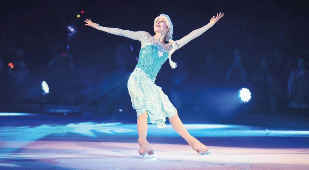 Shanda DeWitt skating as Elsa in �Disney on Ice:  Reach for the Stars.�